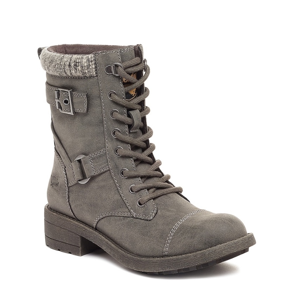 Rocket Dog Thunder Distressed Grey Biker Boot- Size 9